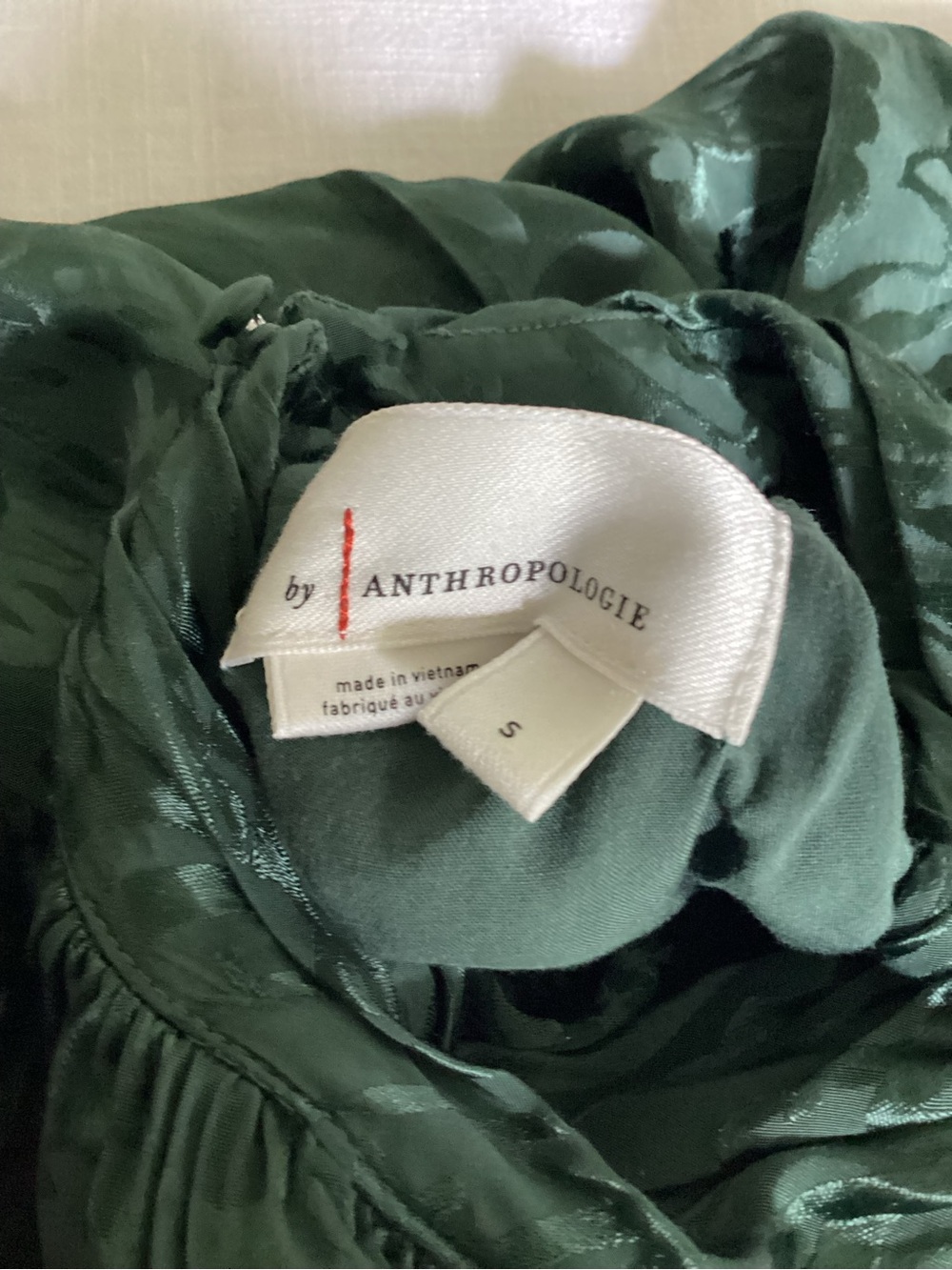 Anthropologie The Somerset Maxi Dress Mock-Neck Edition Small Green Tiered - Picture 9 of 16